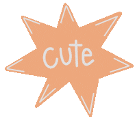 Star Orange Sticker