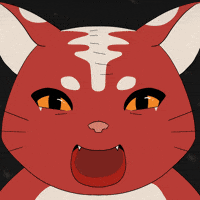 Meh Red Cat GIF by Kitaro World