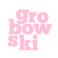 GrobowskiAarhus logo pink signatur grobowski Sticker