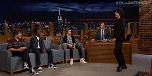 jimmy fallon stranger things 2 GIF by The Tonight Show Starring Jimmy Fallon
