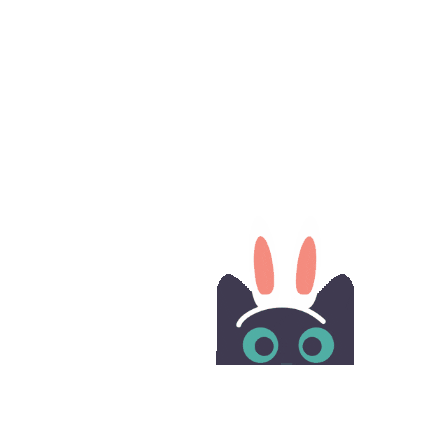 Easterkitty Sticker by Queen City Yarn