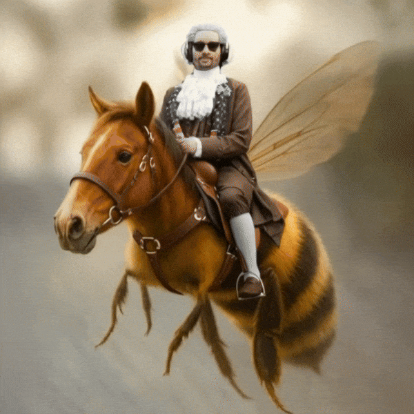 Flying Horse Falling GIF