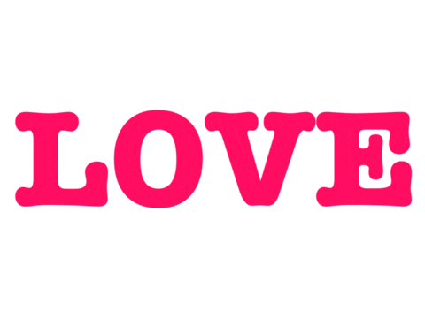 GIFont love text gifont Sticker