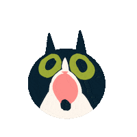 GoodnAbel cat scream meow goodnabel Sticker