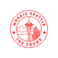 The Sound Seattle Sticker by mosaicsea