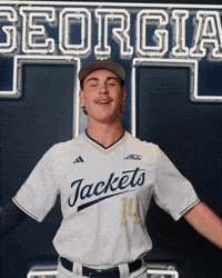 Georgia Tech Baseball GIF by Georgia Tech Yellow Jackets