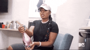 Champagne Megan Thee Stallion GIF by 2020 MTV Video Music Awards