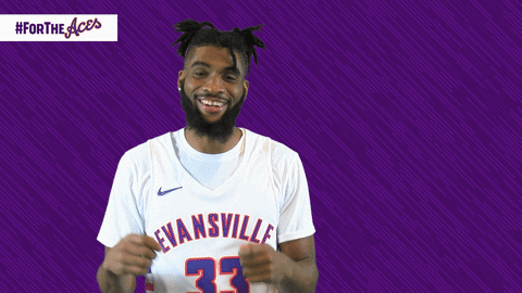 Purple Aces Evansville GIF by UE Athletics