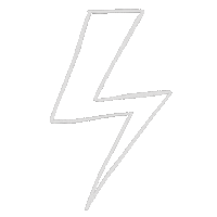 Lettering Lightning Sticker
