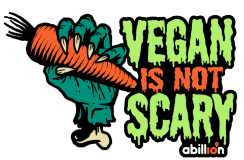 Halloween Vegan Sticker by abillion