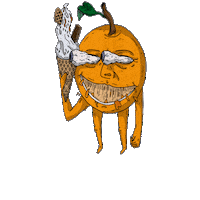 Seepie orange reggae seep seepie Sticker