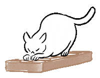 Cat Sticker by jessoosketch