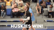 Volleyball Win GIF by keyanohuskies