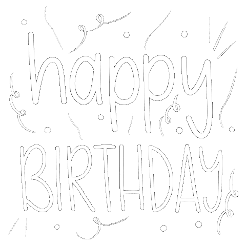 Happy Birthday Party Sticker
