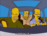 homer simpson dancing GIF
