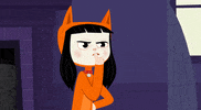 kittyisnotacat reaction kitty shh zip it GIF