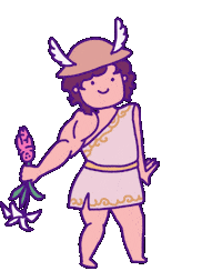 Flower Here You Go Sticker