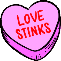 Love Stinks Heart Sticker by BOMBONATOR_WOLPH