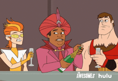 the awesomes drinking GIF by HULU
