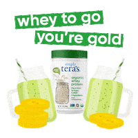 Whey Protein Gold Sticker by simply tera's