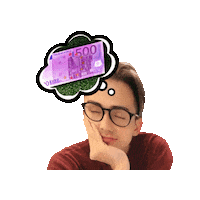 Money Sleeping Sticker by Thomas der Sparkojote