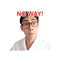 No Way Sticker by Thomas der Sparkojote