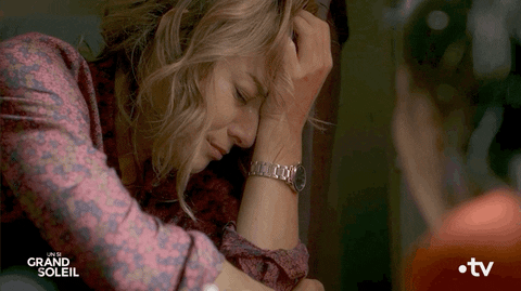 Sad Cry GIF by Un si grand soleil