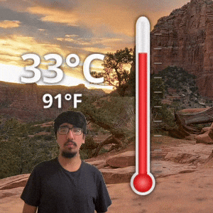 33 °C