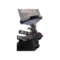 ROBARTWORK art skull handmade artwork Sticker