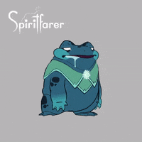 thunderlotusgames sleepy frog spiritfarer GIF