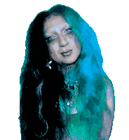 Siren Blue Hair Sticker