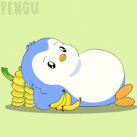 Feel Good Eating GIF by Pudgy Penguins