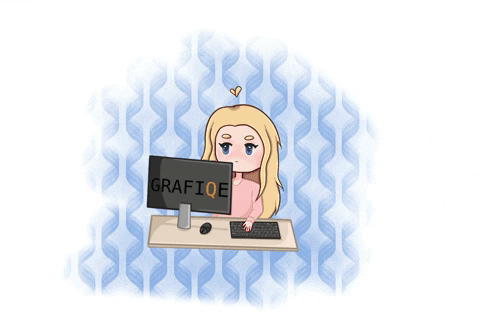 Grafiqe giphyupload work designer desk GIF