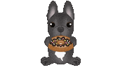 French Bulldog Dessert Sticker by zoopeez