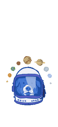 Dog Space Sticker