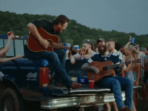 Blake Shelton Guitar GIF by Post Malone