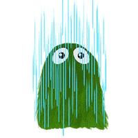 happy rain Sticker by Stage Fright