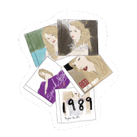 glowingdaylight red taylor swift album 1989 Sticker