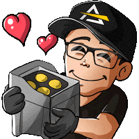 Prolights love hug hearts lampy Sticker