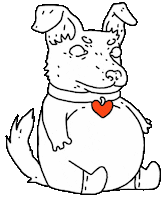 Dog Love Sticker