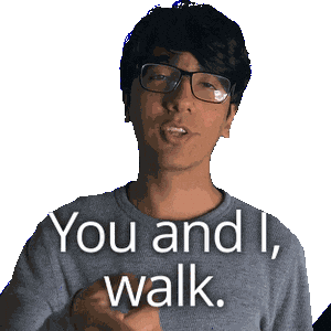 Stepping You And I Sticker