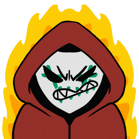 Theparadoxroom giphyupload angry fire fuego Sticker