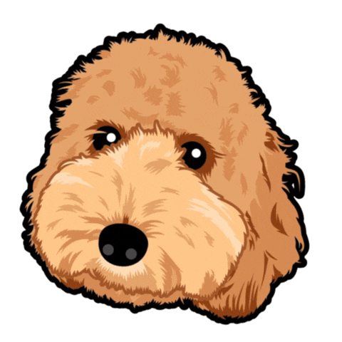 Golden Doodle Sticker by Neat Pets Mementos