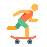 Ride Skateboarding Sticker by Icons8