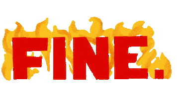 pbkiner fire flame fine everything is fine Sticker