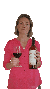 femkevanhouwelingen drink cheers wine bottle Sticker