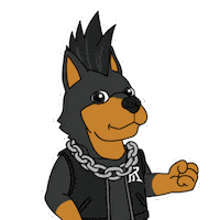 Hardcore Badass Sticker by Dobernut