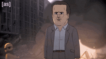 Scared War GIF by Adult Swim