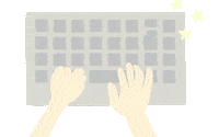 Office Working Sticker