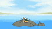 Water Whale GIF by Eddsworld
